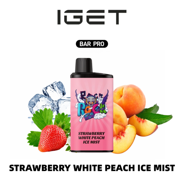 IGET BAR PRO 10K – Strawberry White Peach Ice Mist
