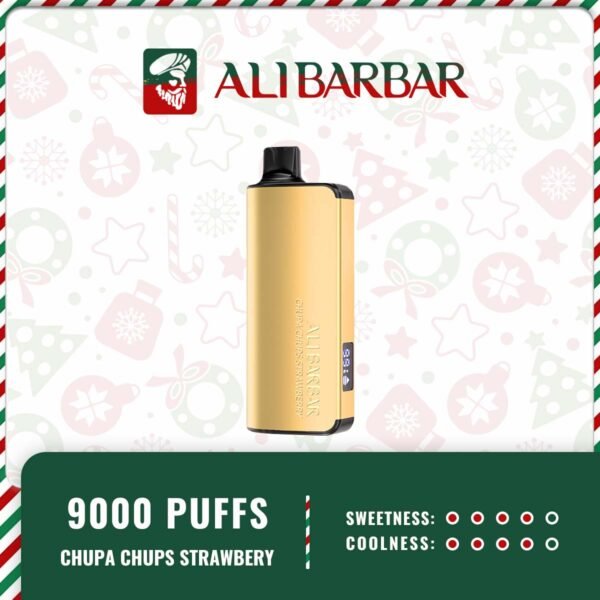 Alibarbar-Ingot-9000-PUFFS-CHUPA-CHUPS-STRAWBERRY23.jpg ALIBARBAR INGOT - CHUPA CHUPS STRAWBERRY