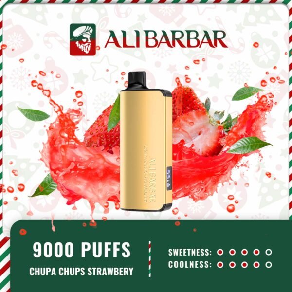 Alibarbar-Ingot-9000-PUFFS-CHUPA-CHUPS-STRAWBERRY25.jpg ALIBARBAR INGOT - CHUPA CHUPS STRAWBERRY