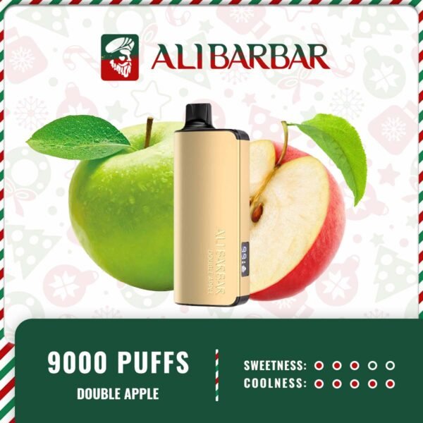 Alibarbar-Ingot-9000-PUFFS-DOUBLE-APPLE35.jpg ALIBARBAR INGOT - DOUBLE APPLE
