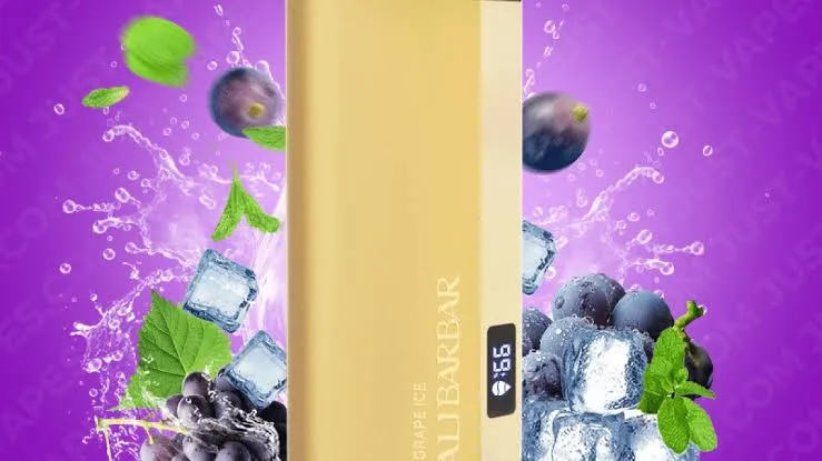 grape ice alibarbar FAQ infographic showing answers to top 10 questions about flavor battery and legality