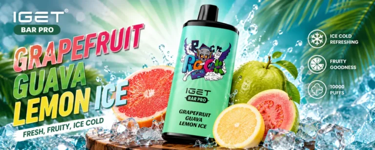 Anna testing IGET Bar Pro Grapefruit Guava Lemon Ice with professional puff counter and voltage monitoring equipment in Melbourne laboratory