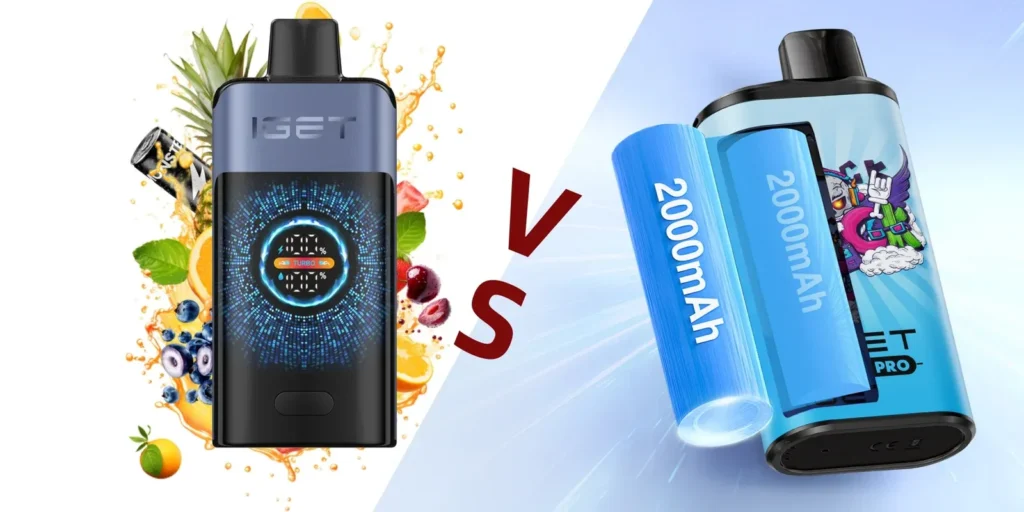 iget one blue monster performance testing data showing battery life and vapor production measurements