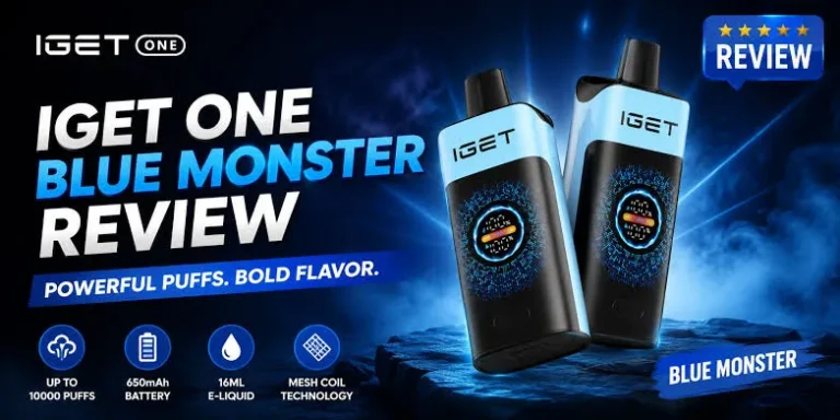 iget one blue monster review tested by certified product safety tester showing device specifications