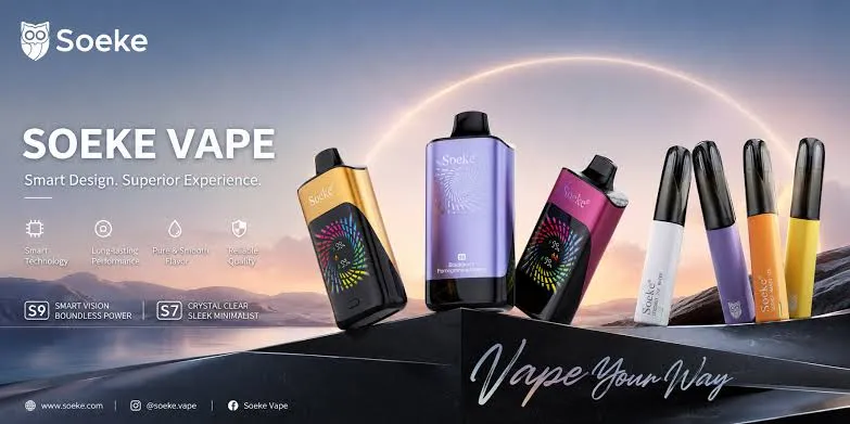 Soeke S7 vs S9 Specifications soeke vape s7 and s9 specifications comparison showing battery capacity e-liquid volume and puff count differences