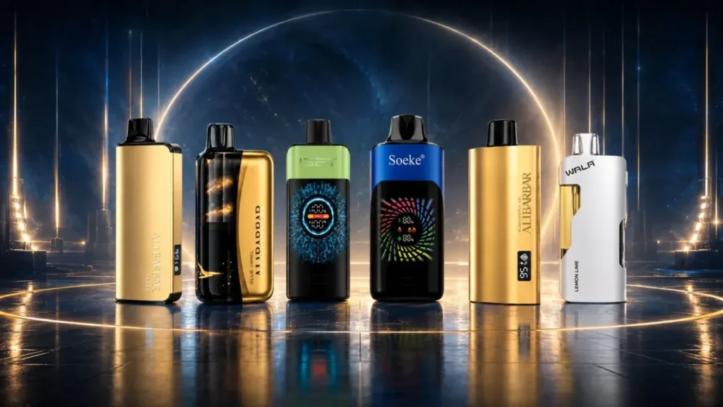 Soeke vs Competitors soeke vape competitor comparison showing puff accuracy value score and flavor ratings versus alibarbar iget hqd crystal wala