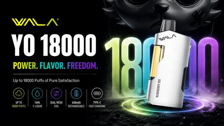 wala vape 18000 tested by certified product safety tester showing device specifications and real-world performance data
